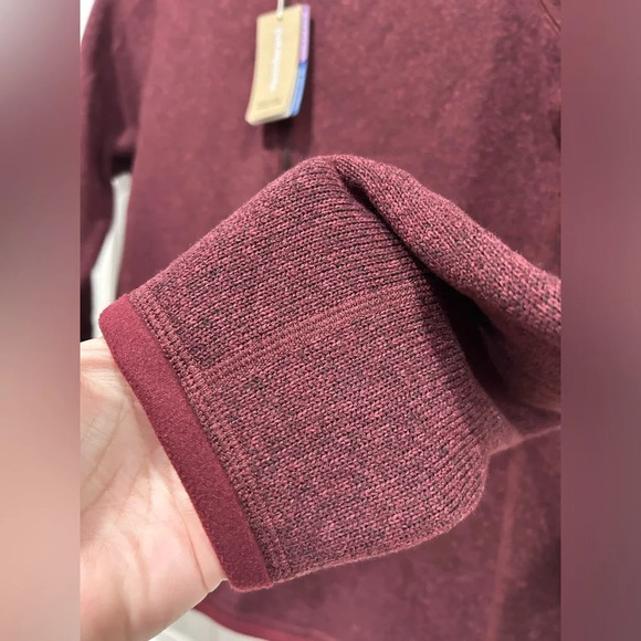 Patagonia Women's XS Better Sweater 1/4 Zip Pullover Chicory Dark Red NWT - Picture 4 of 11